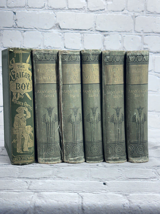 Army and Navy Series by Oliver Optic [Complete Set of 6 · 1872 & 1892]