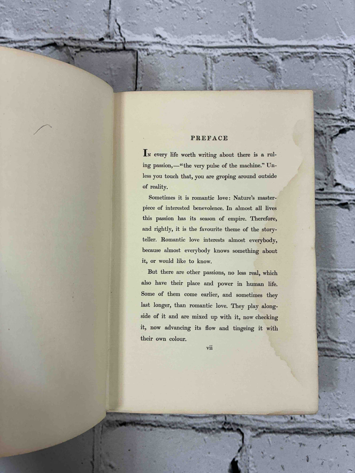 The Ruling Passion by Henry van Dyke, 1904 Scribner hardcover - preface