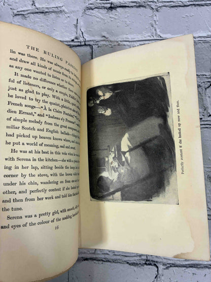 The Ruling Passion by Henry van Dyke, 1904 Scribner hardcover - illustration 'Perfectly content if she looked up now and then'