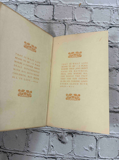What Life Means to Me by Wilfred T. Grenfell, 1910 Pilgrim Press hardcover - decorated front endpapers with W.T.G. quotations