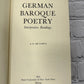 German Baroque Poetry by A.G. De Capua [1973]