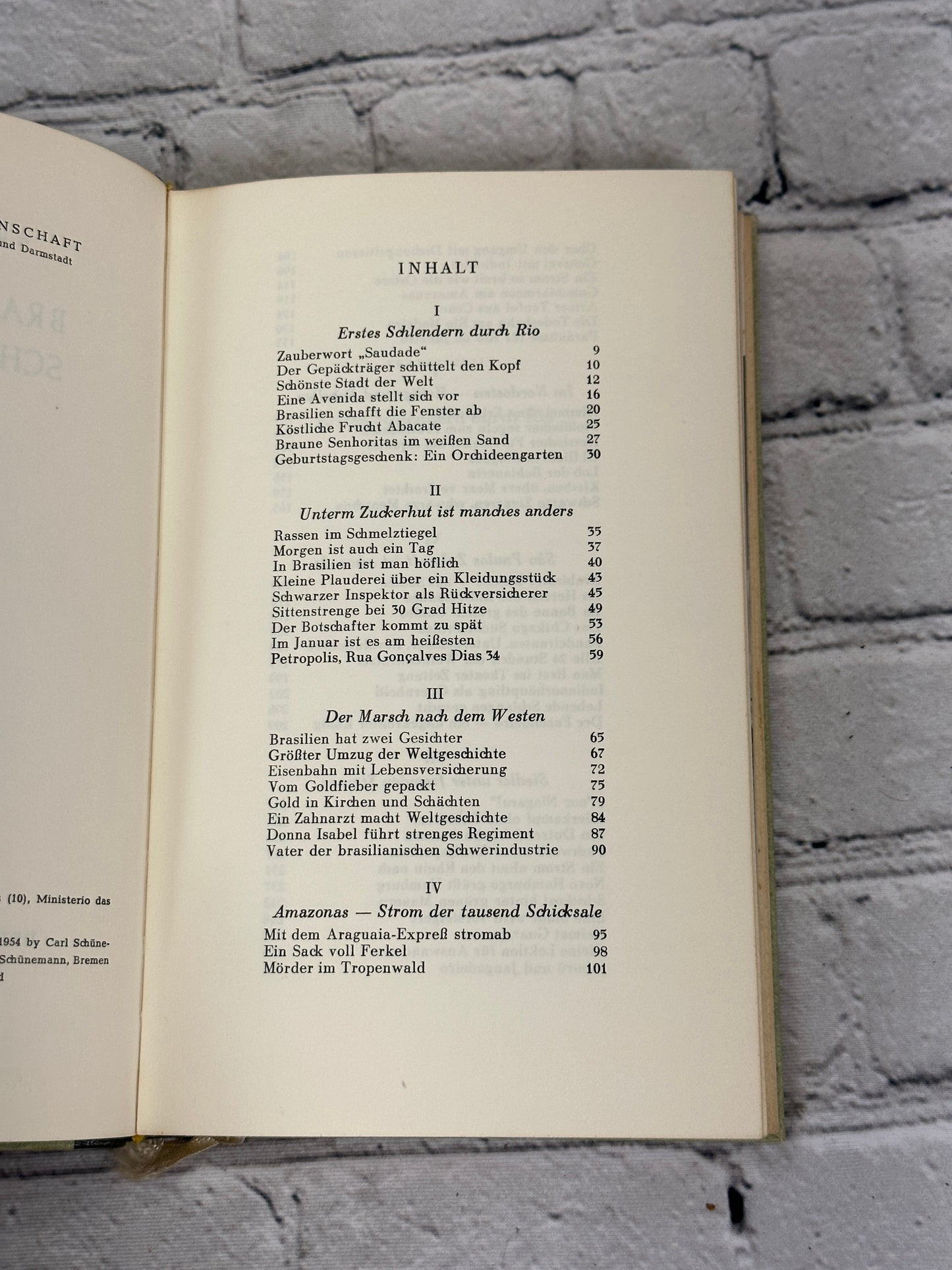 Brasilianische Schlenderjahre, Saudade by Gustav Faber [1954]