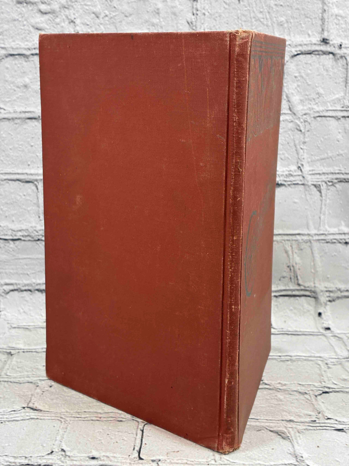 Business and Social Correspondence, 1895 Williams & Rogers hardcover - rear cover and spine