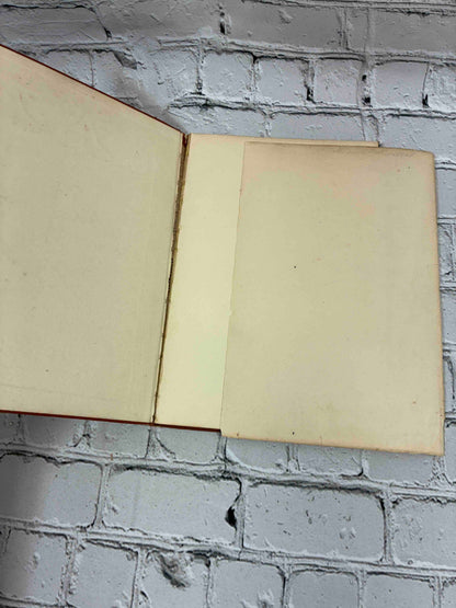 Business and Social Correspondence, 1895 Williams & Rogers hardcover - front pastedown and free endpaper with cracked hinge
