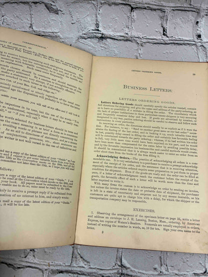 Business and Social Correspondence, 1895 Williams & Rogers hardcover - Business Letters chapter page