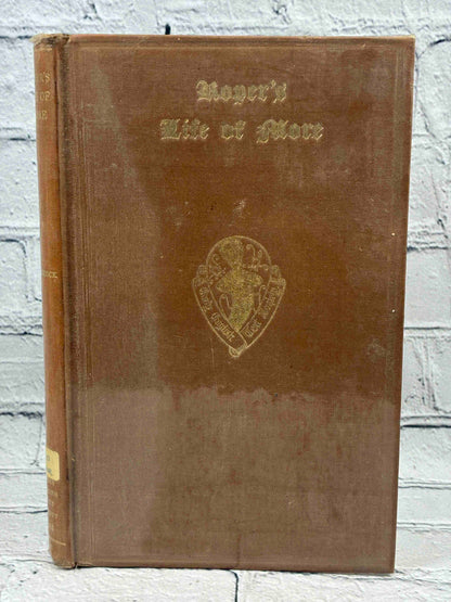 The Lyfe of Sir Thomas Moore by William Roper, 1958 Oxford University Press hardcover - front cover