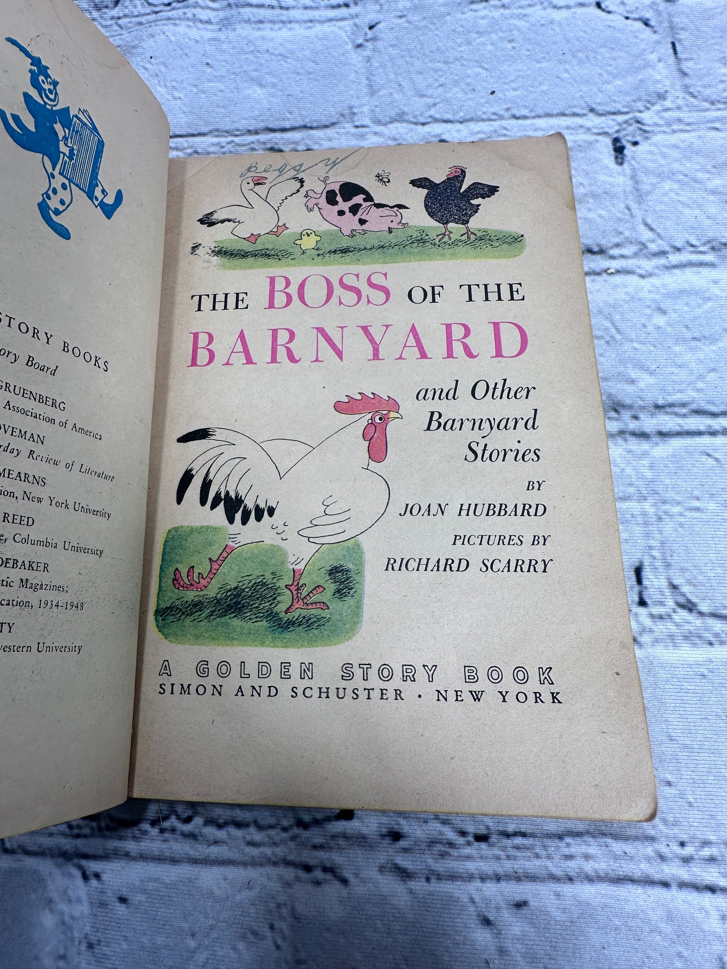 The Boss of the Barnyard & Stories Pics by Richard Scarry [Golden Book · 1949]