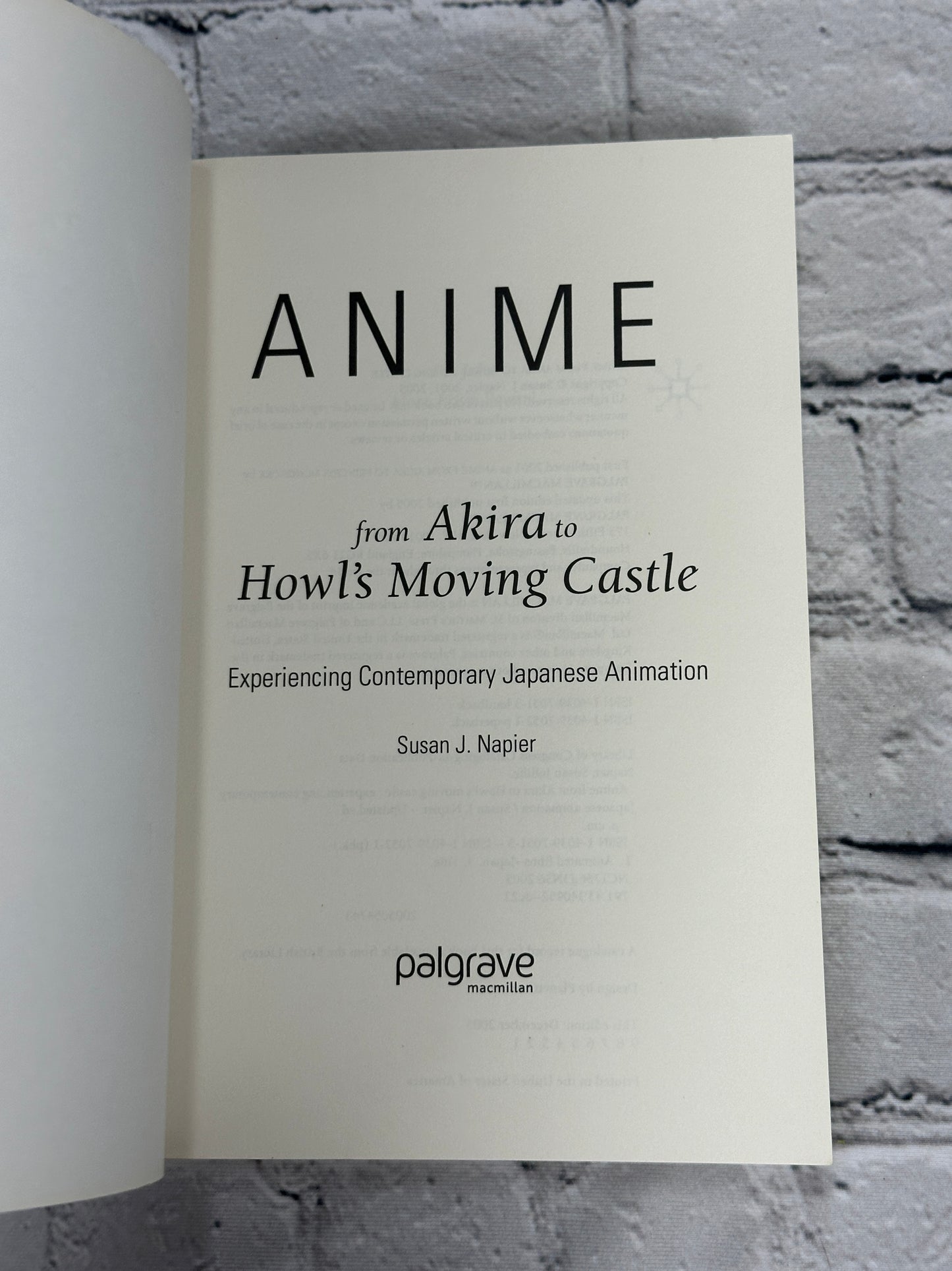 Anime from Akira to Howl's Moving Castle By Susan J. Napier [2005 · 1st Print]