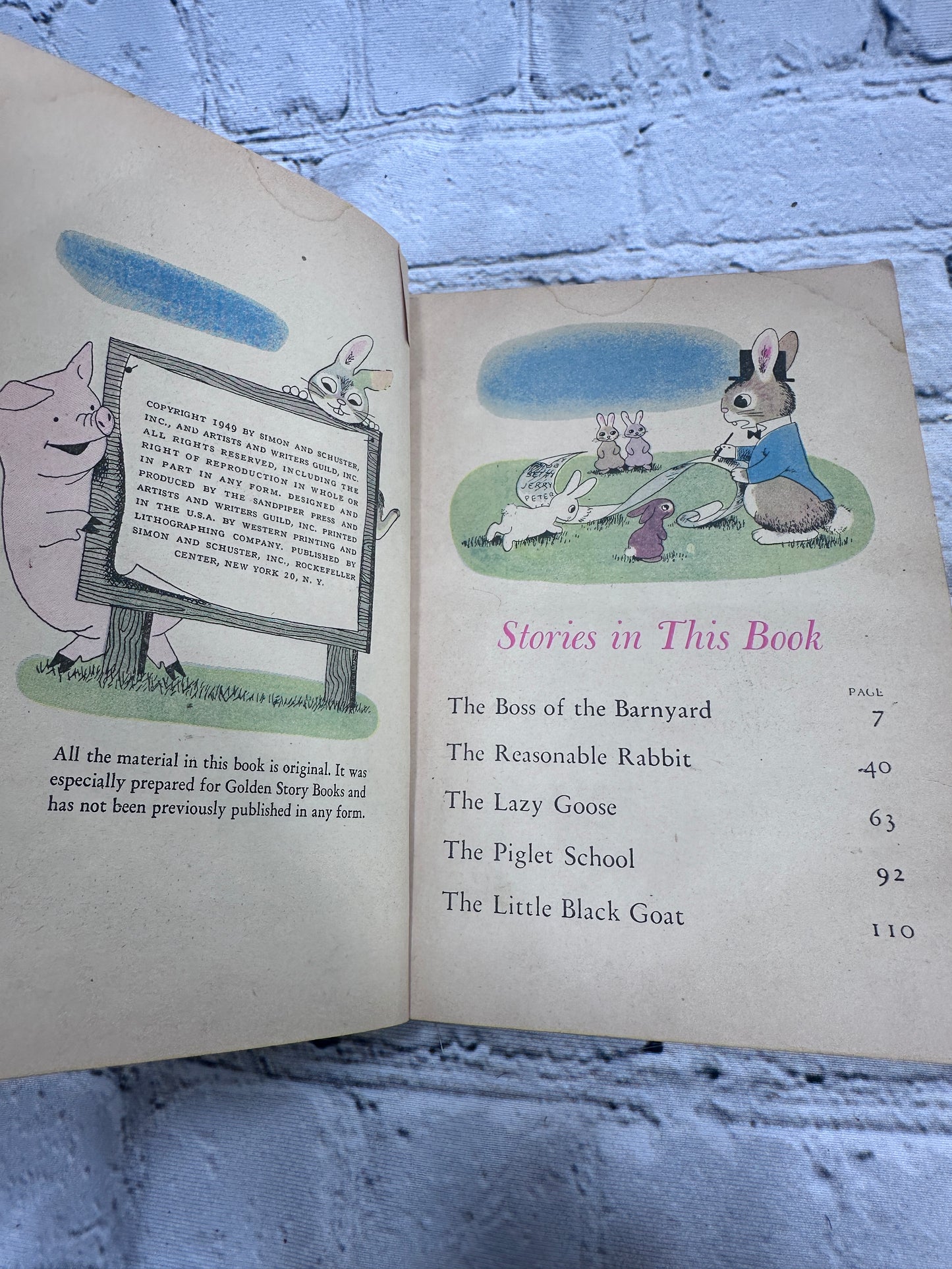 The Boss of the Barnyard & Stories Pics by Richard Scarry [Golden Book · 1949]