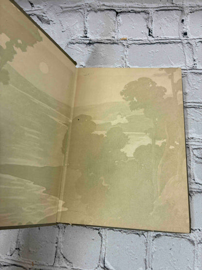 A Day with Nathaniel Hawthorne by May Byron, Hodder & Stoughton hardcover - pictorial front endpapers