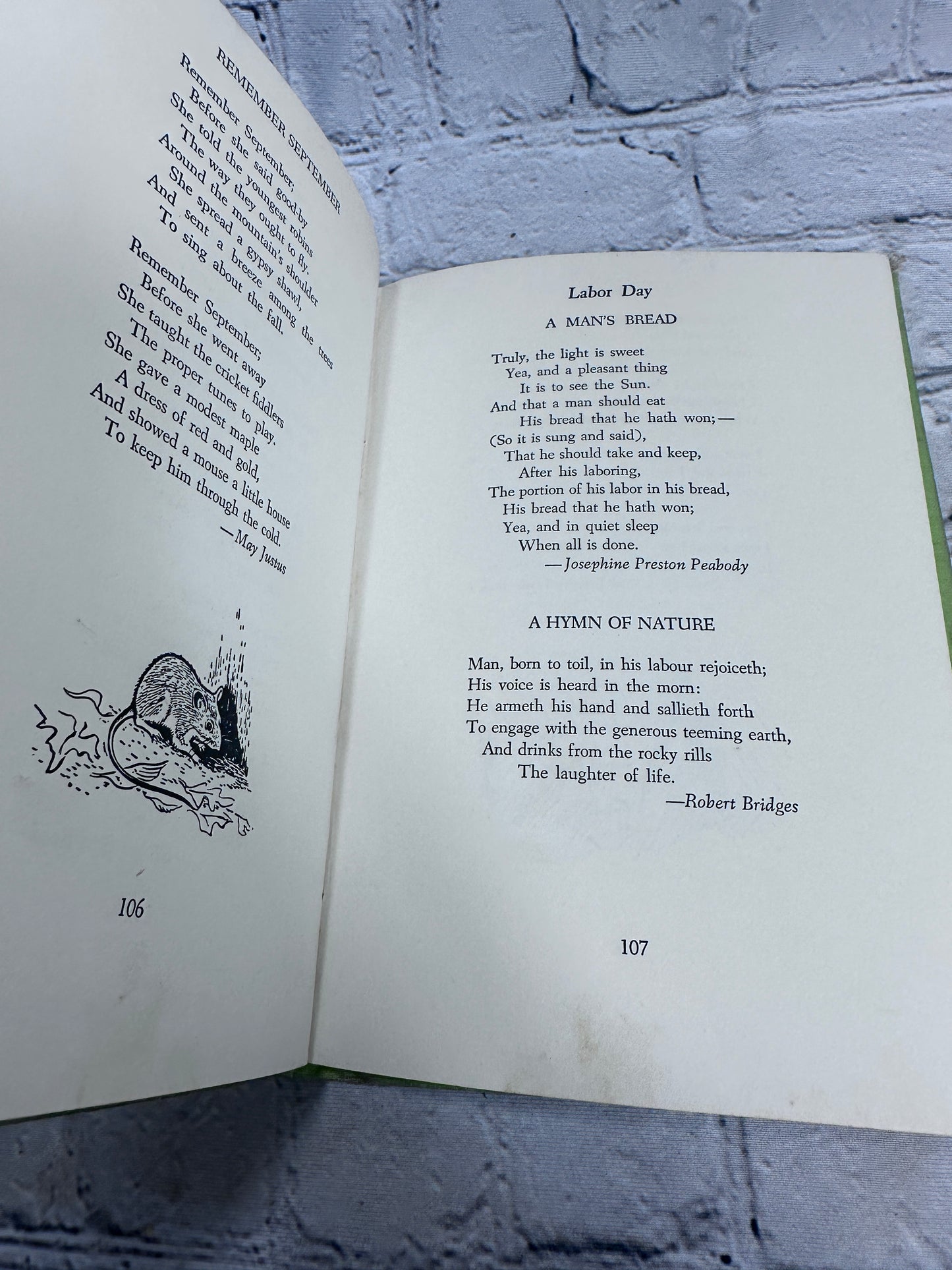 The Year Around Poems for Children Selected By Alice Hazeltine [1st Ed. · 1956]