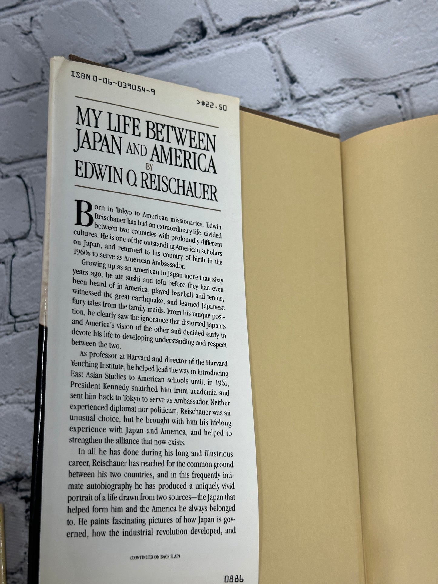 My Life Between Japan and America by Edwin Reischauer [1st Edition · 1986]