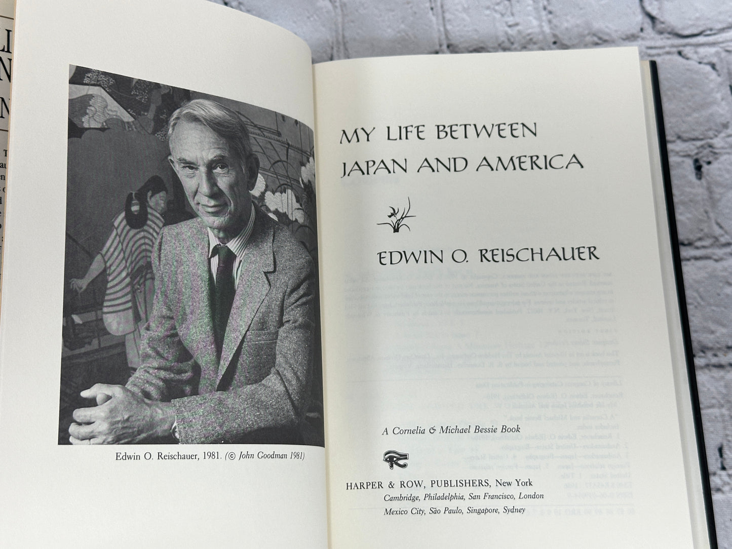 My Life Between Japan and America by Edwin Reischauer [1st Edition · 1986]