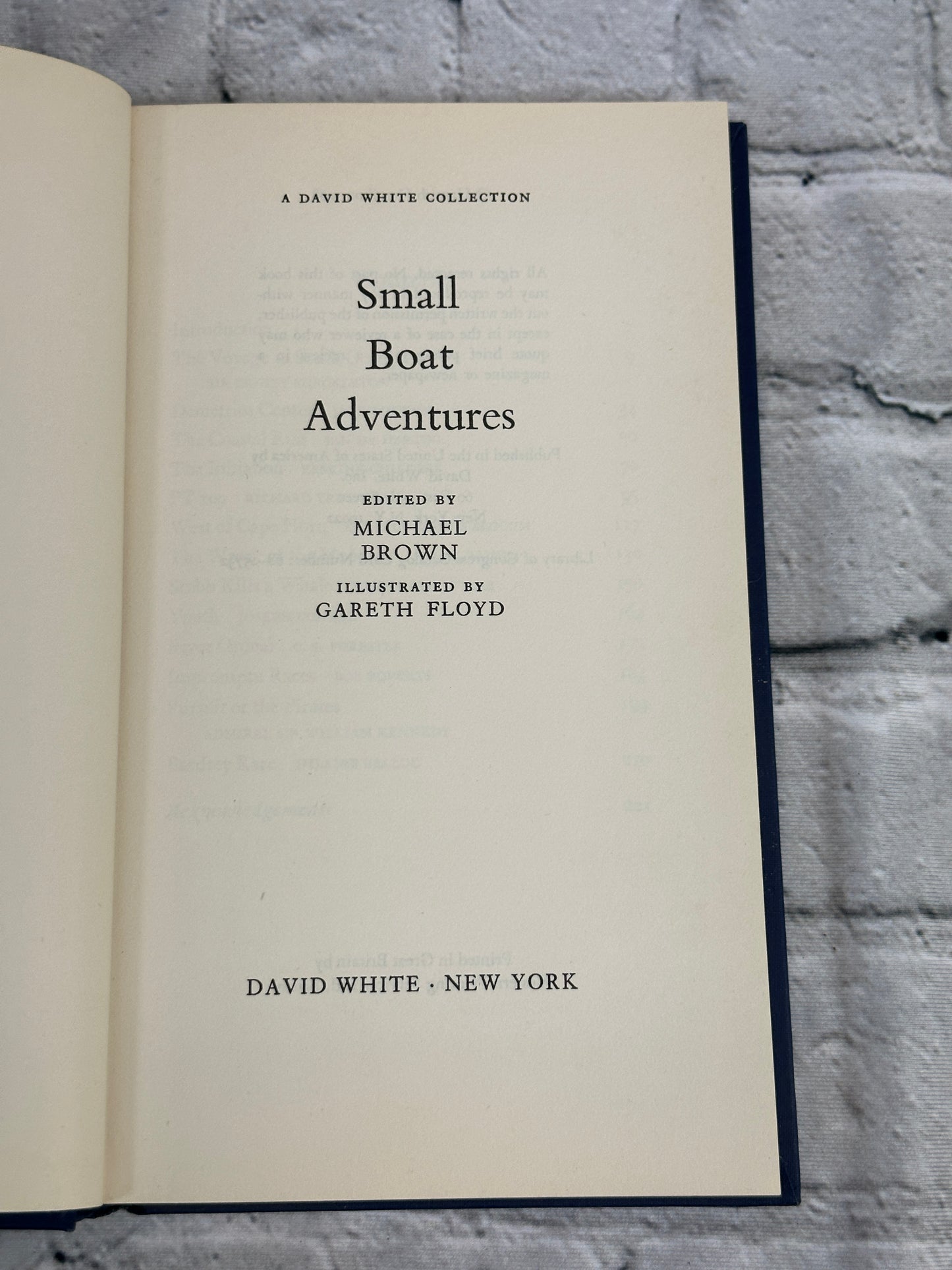 Small Boat Adventures: A David White Collection by Michael Brown (1968)