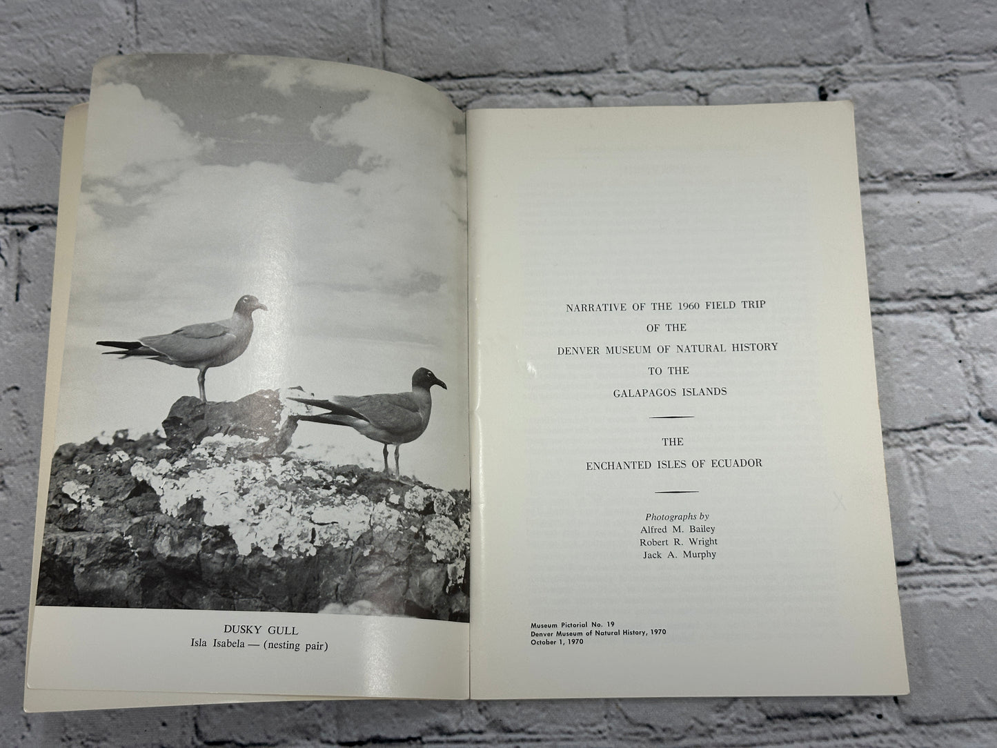 Galapagos Islands Narrative of the 1960 Field Trip By Alfred M. Bailey [1970]