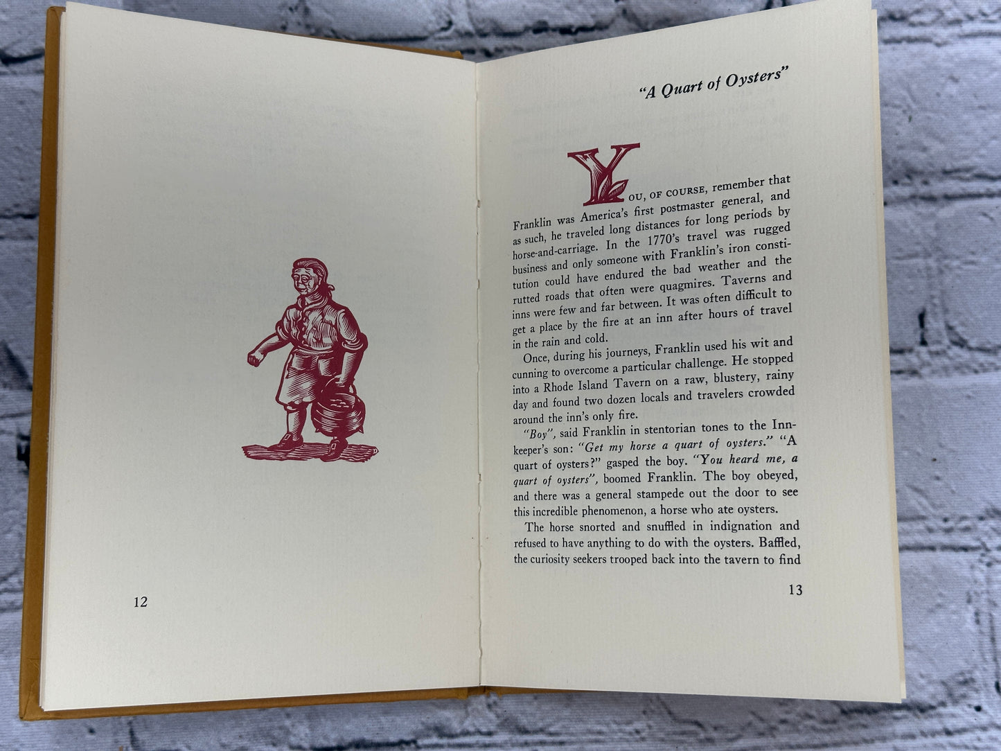 A Quart of Oysters & Other Bon Mots of Bon Homme Richard by Benjamin Franklin [1st Ed. · 1972]