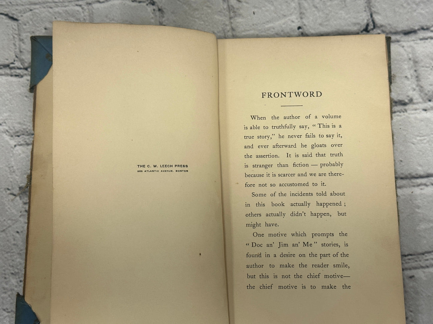 Doc An' Jim An' Me Humorous Tales Of Camp Life by Newton Newkirk [1908 · 3rd Ed]