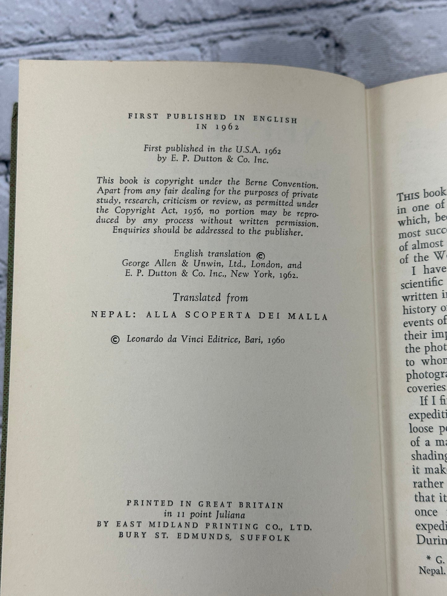 Nepal The Discovery of the Malla by Giuseppe Tucci [1st English Ed. · 1962]