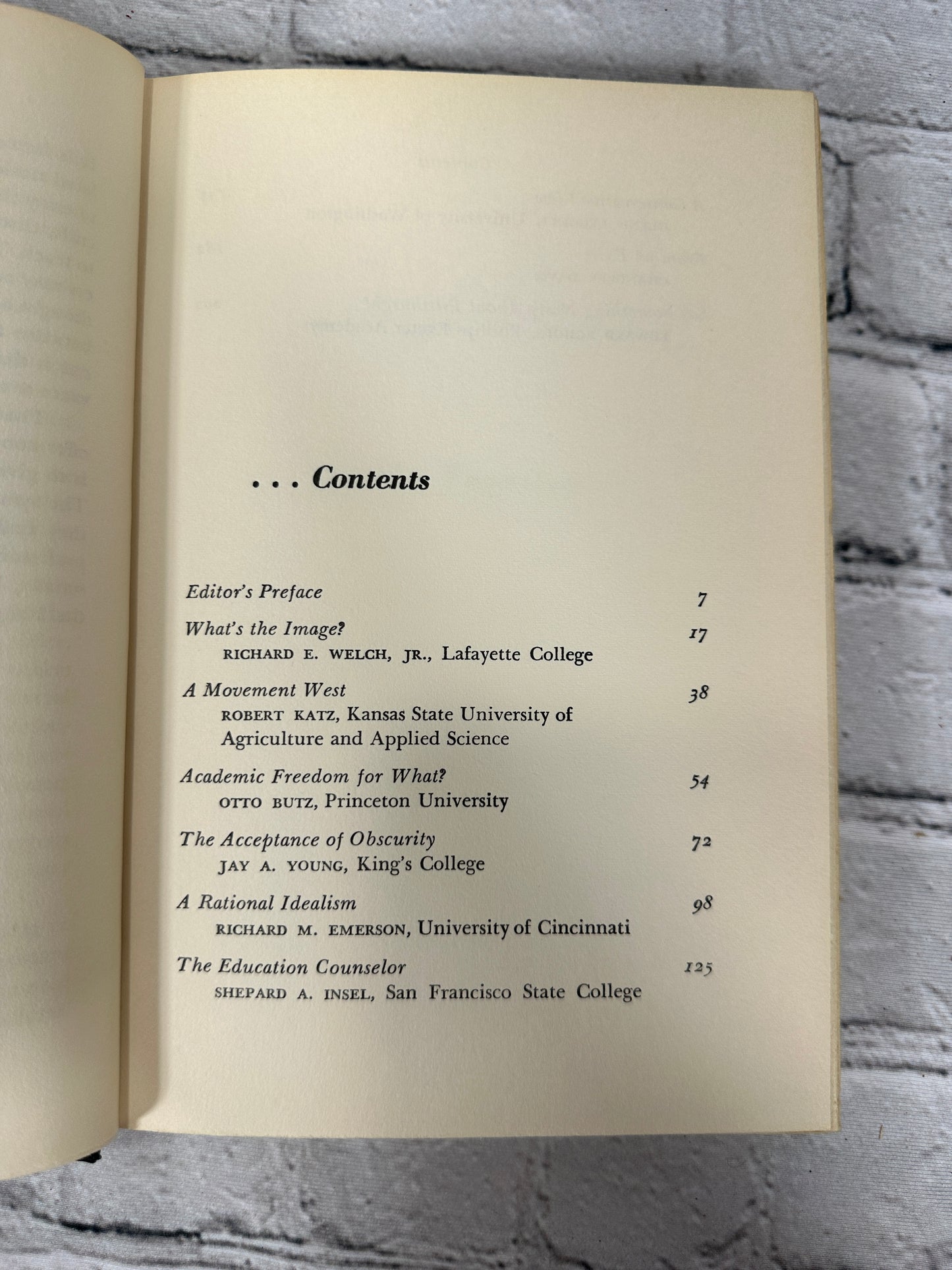 The New Professors edited by Robert O. Bowen [1960 · First Edition]