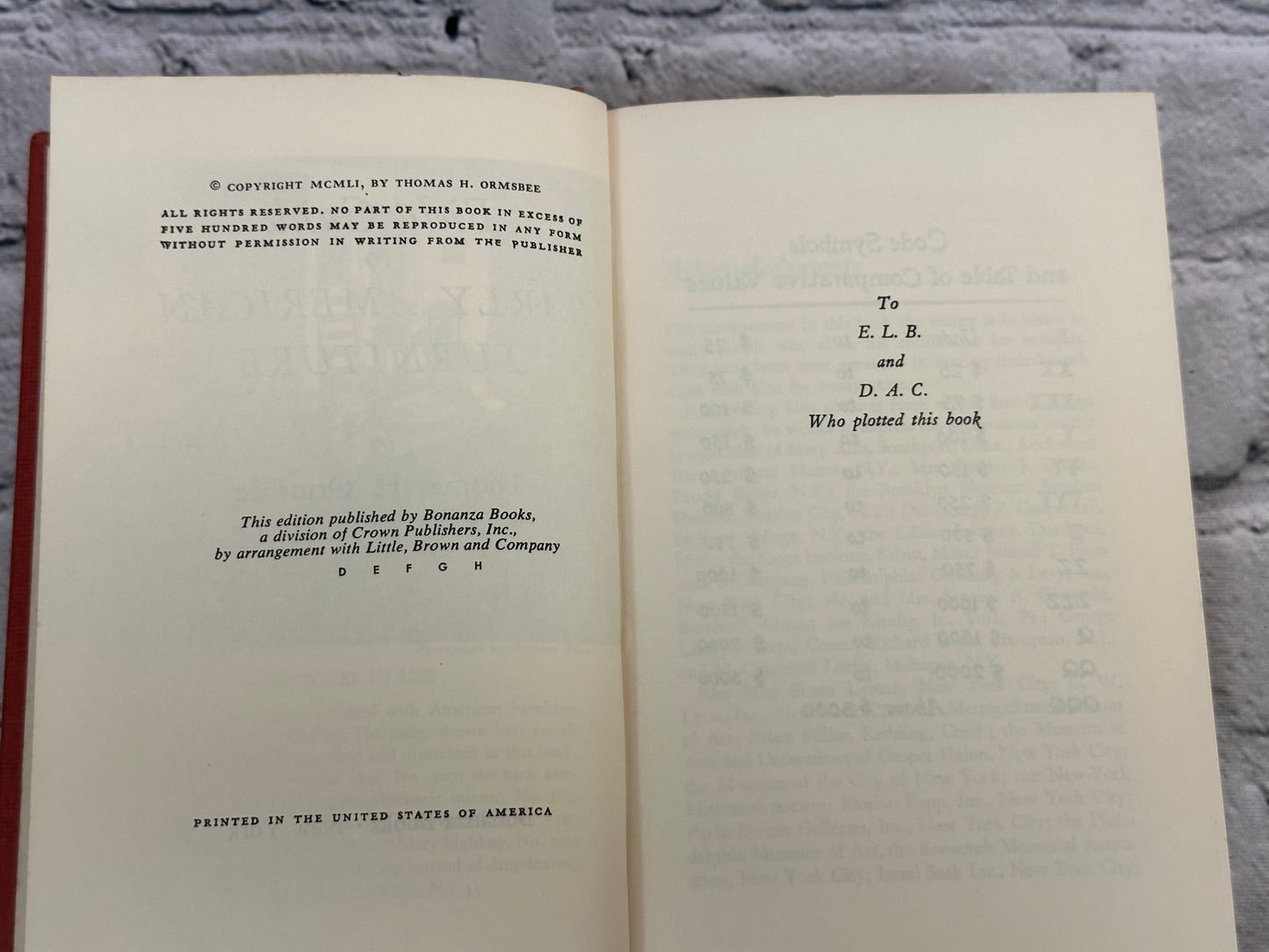 Field Guide to Early American Furniture by Thomas H. Ormsbee [1951 · 4th Print]