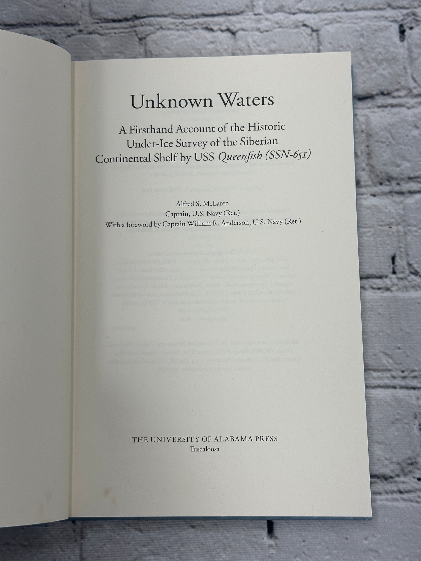 Unknown Waters: A First-Hand Account of the Historic Under-Ice Survey [2009]