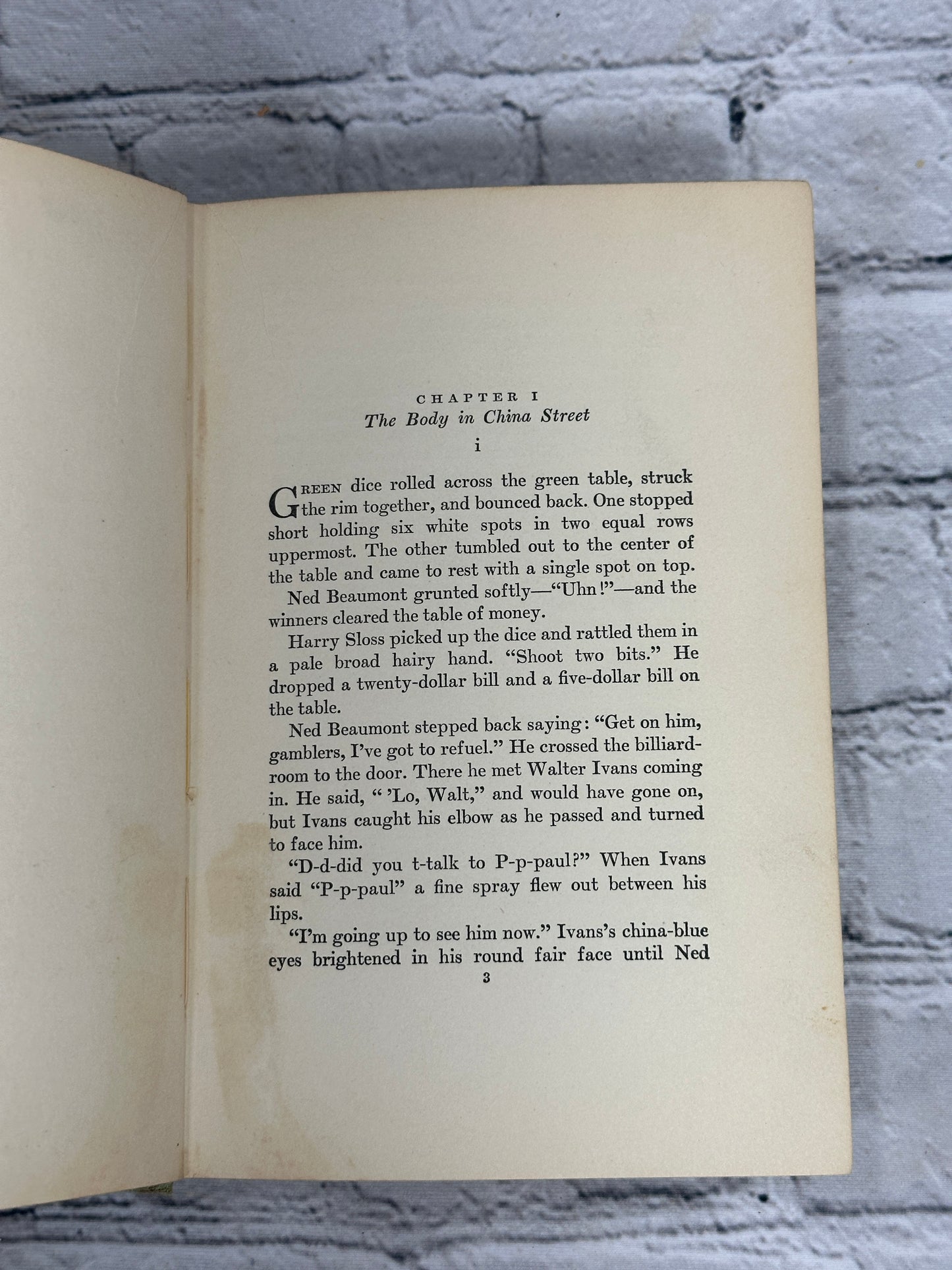 The Glass Key By Dashiell Hammett [5th Printing · 1931]