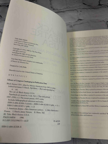 Black Theatre USA: Plays by African Americans From 1847 to 1938