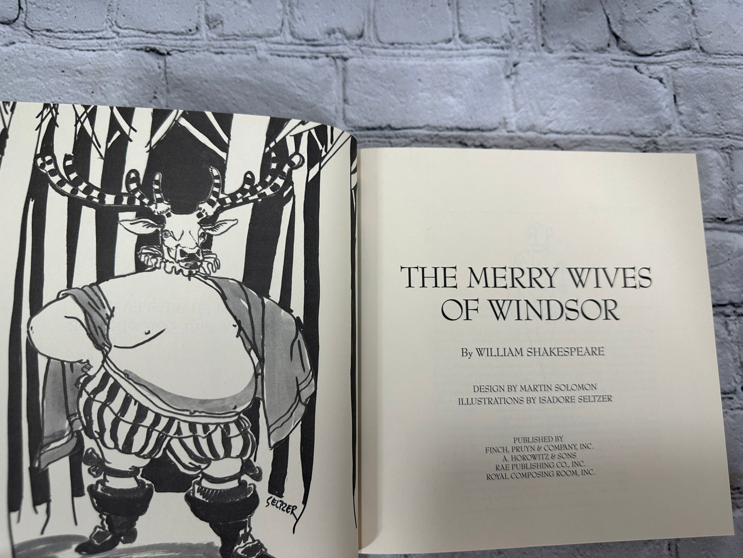 The Merry Wives of Windsor Shakespeare, Illustrations by Isadore Selt [1986]