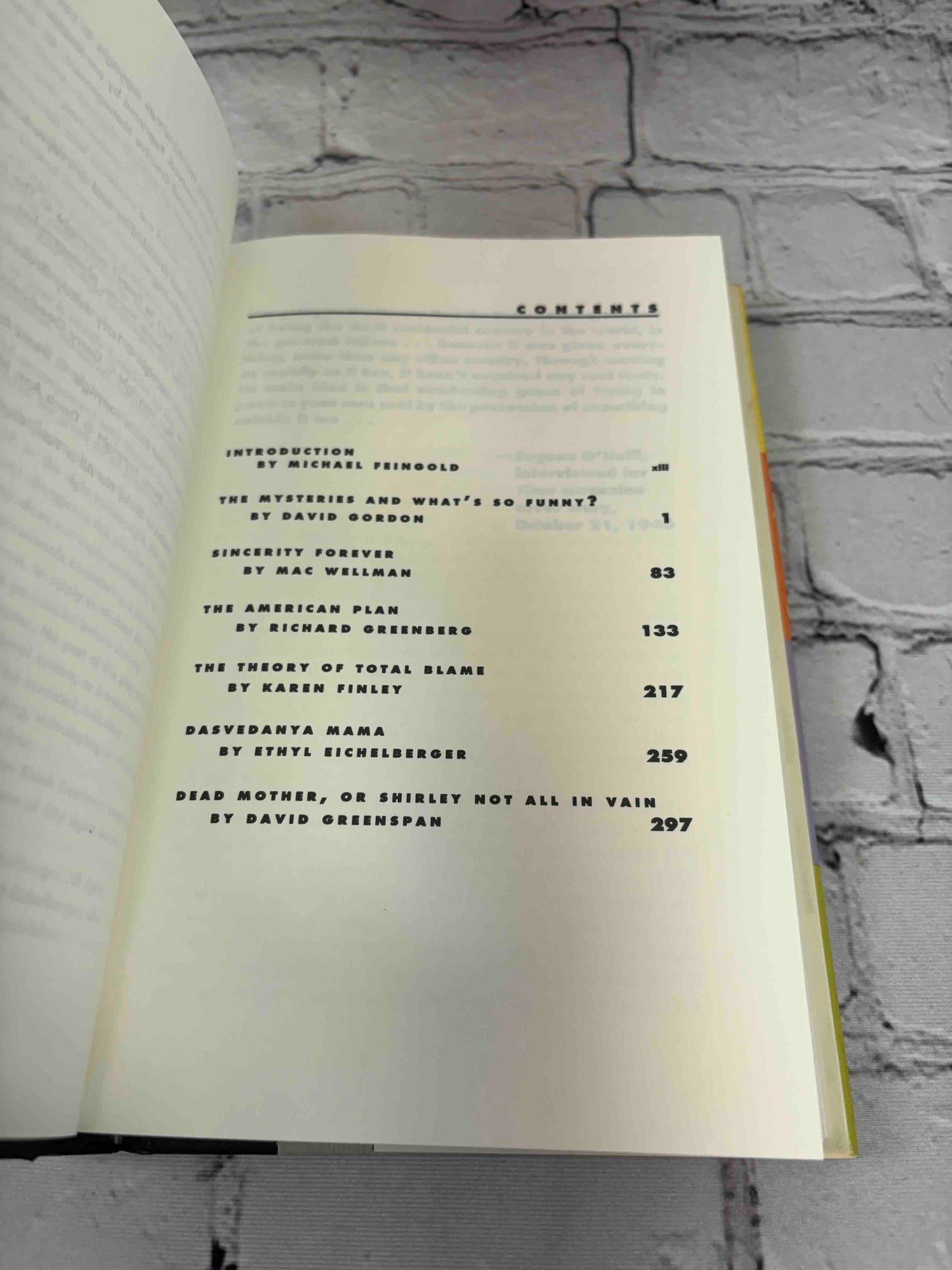 Grove New American Theater: An Anthology