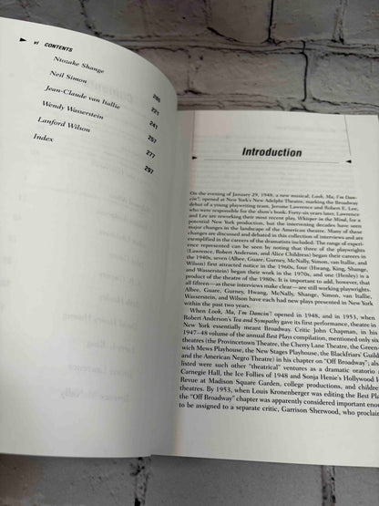 The Playwright's Art: Conversations with Contemporary American Dramatists