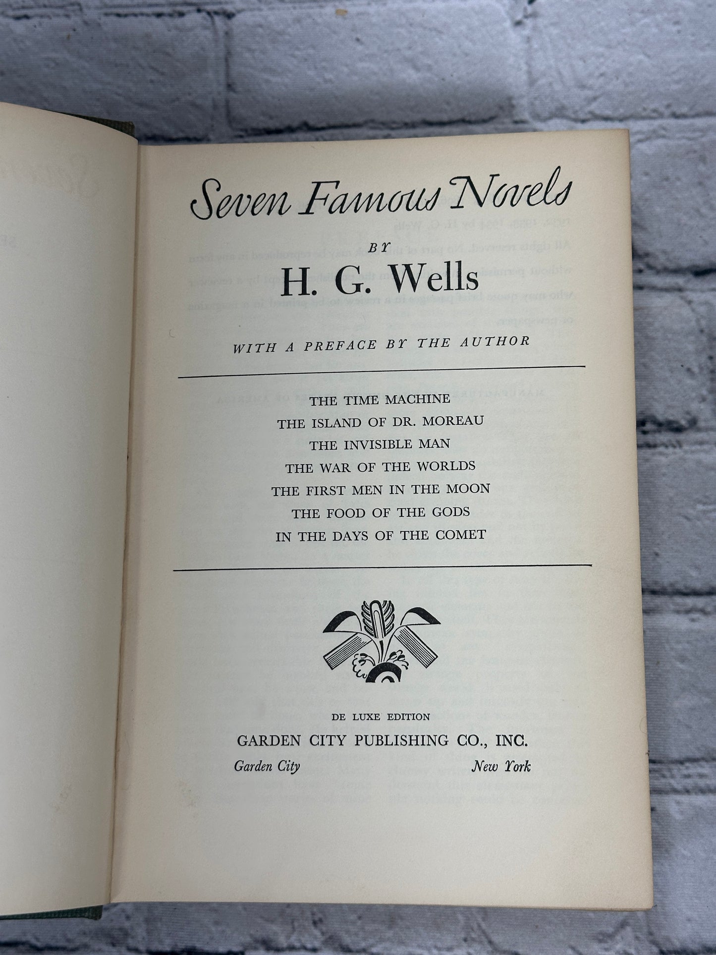 Seven Famous Novels with a Preface by the Author H. G. Wells [1934]