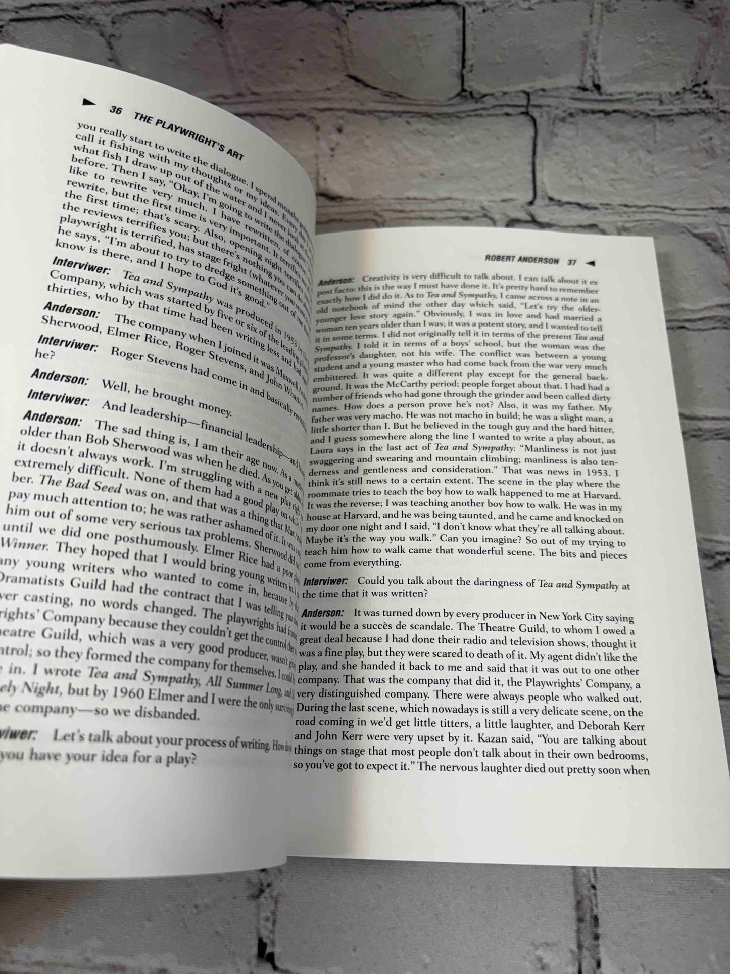 The Playwright's Art: Conversations with Contemporary American Dramatists