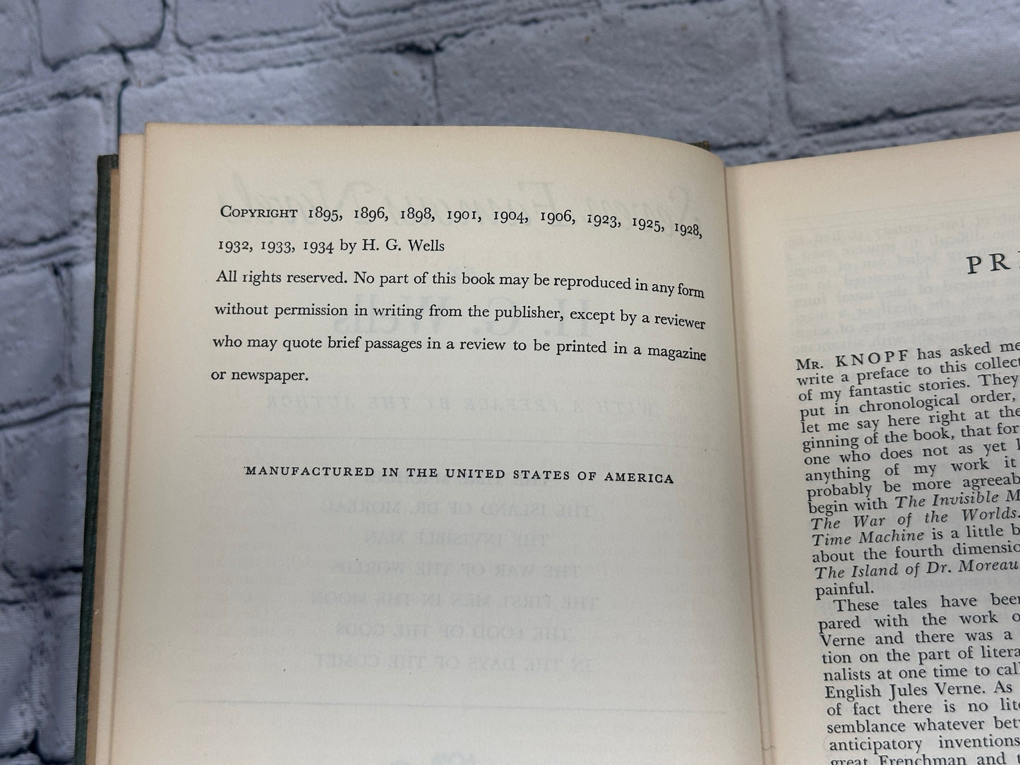 Seven Famous Novels with a Preface by the Author H. G. Wells [1934]