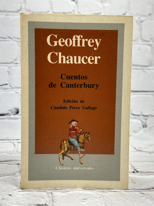 Cuentos de Canterbury Geoffrey Chaucer [Edicion de Candido Perez Gallego · 1st Edition · 1984]
