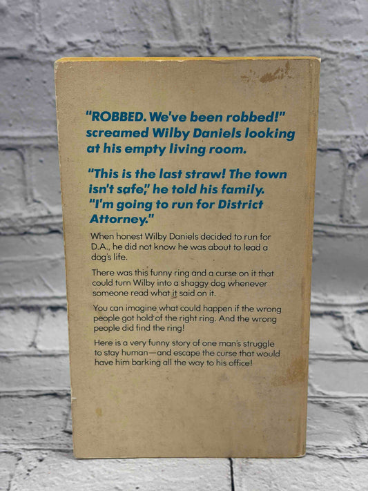 The Shaggy D.A. by Vic Crume, 1976 Fawcett Gold Medal paperback - rear cover
