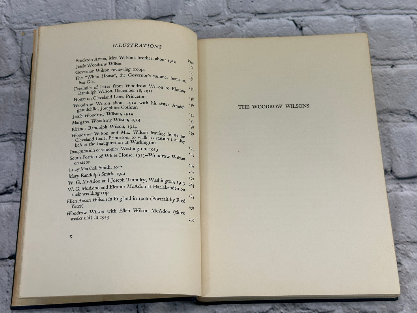 The Woodrow Wilsons by Elanor Wilson McAdoo [1937 · First Edition]