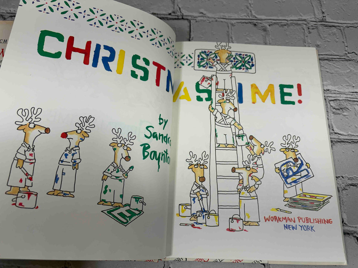 Christmastime by Sandra Boynton, 1987 first edition hardcover - title spread