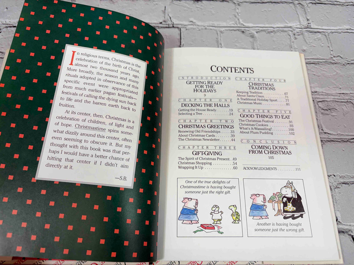Christmastime by Sandra Boynton, 1987 first edition hardcover - contents page