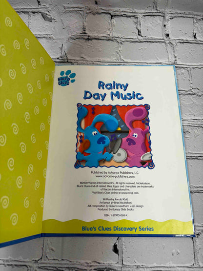 Blue's Rainy Day Music, Blue's Clues Discovery Series Book 2 hardcover - title and copyright page
