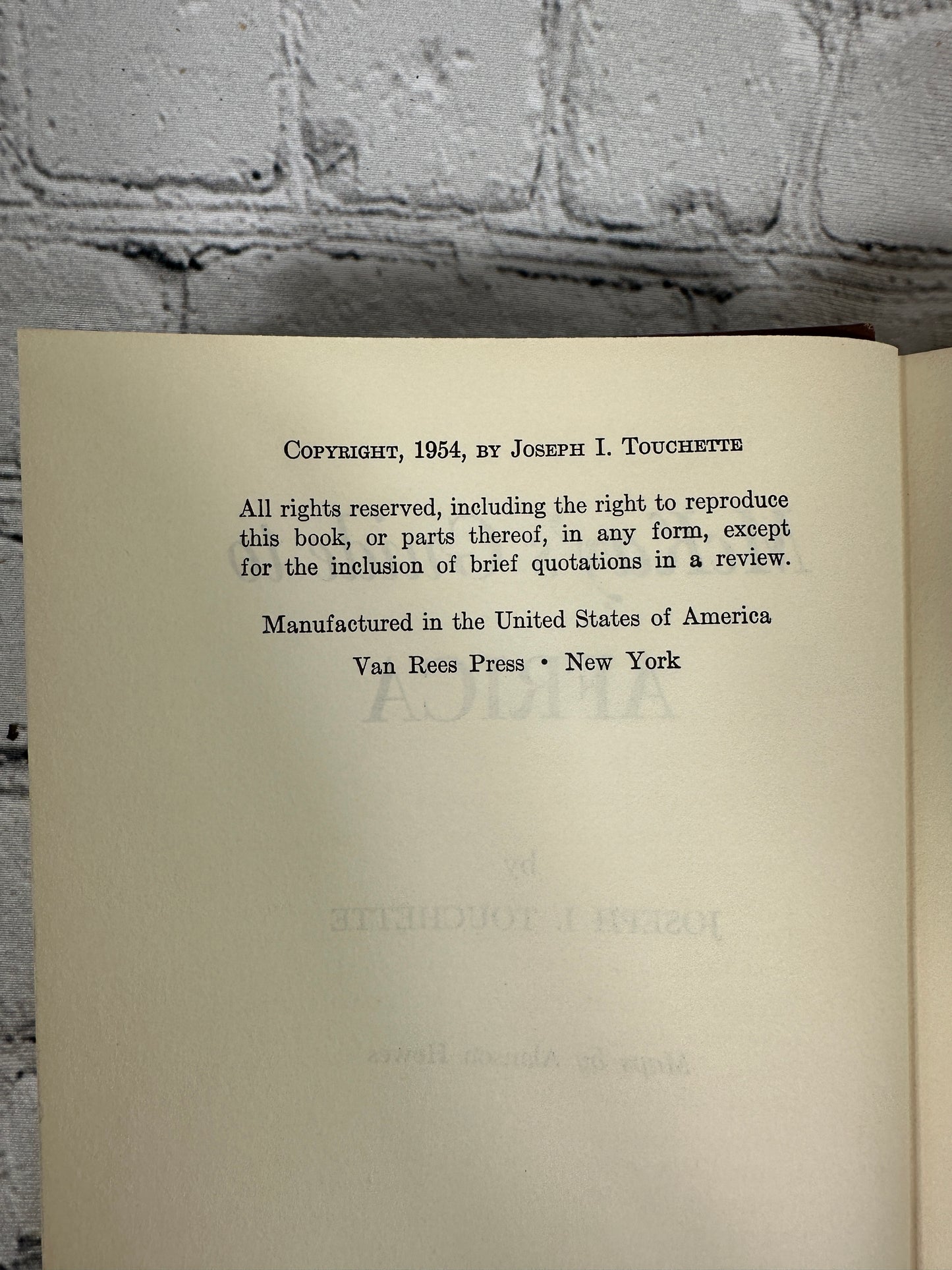 McKay's Guide to Africa by Joseph I. Touchette [1954]