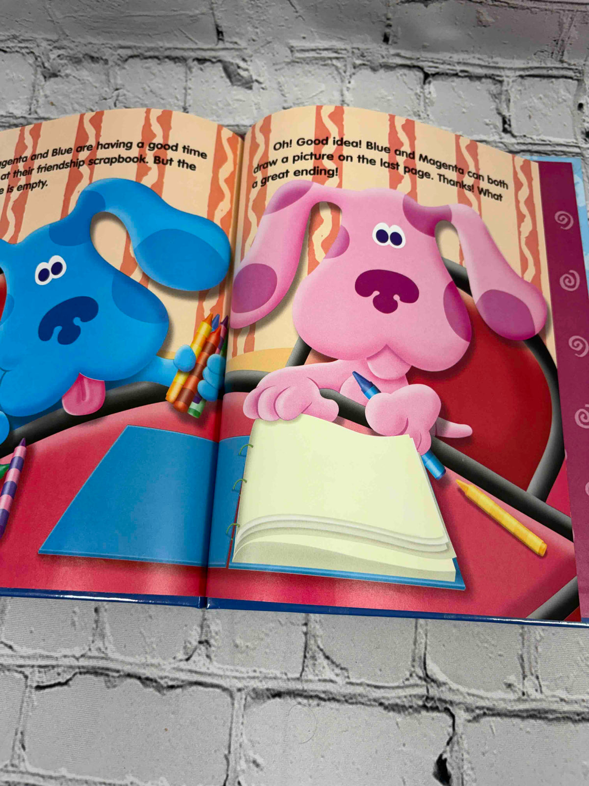 Where Is Magenta?, Blue's Clues Discovery Series Book 3 hardcover - interior page