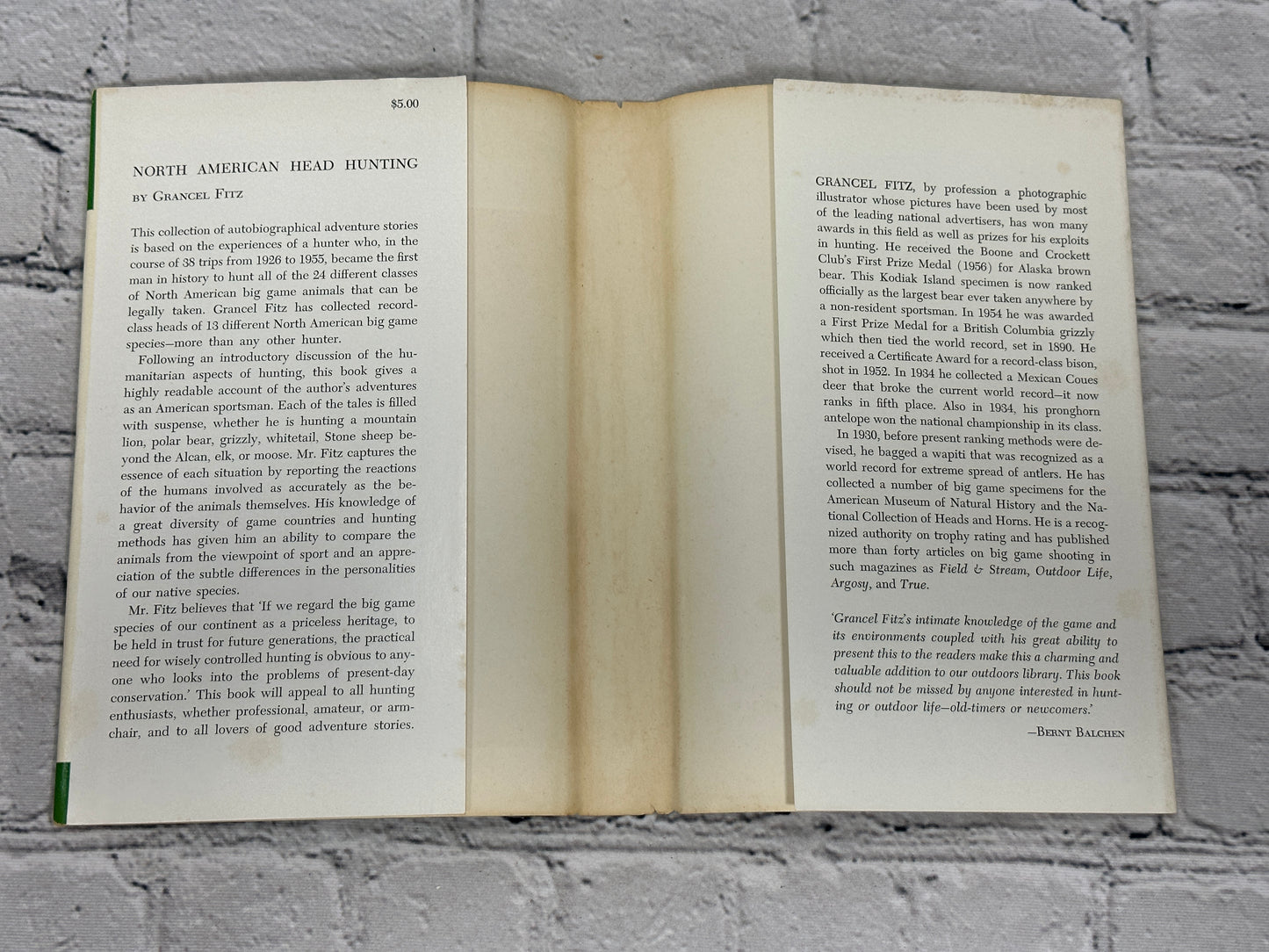 North American Head Hunting by Grancel Fitz [1957 · First Edition]