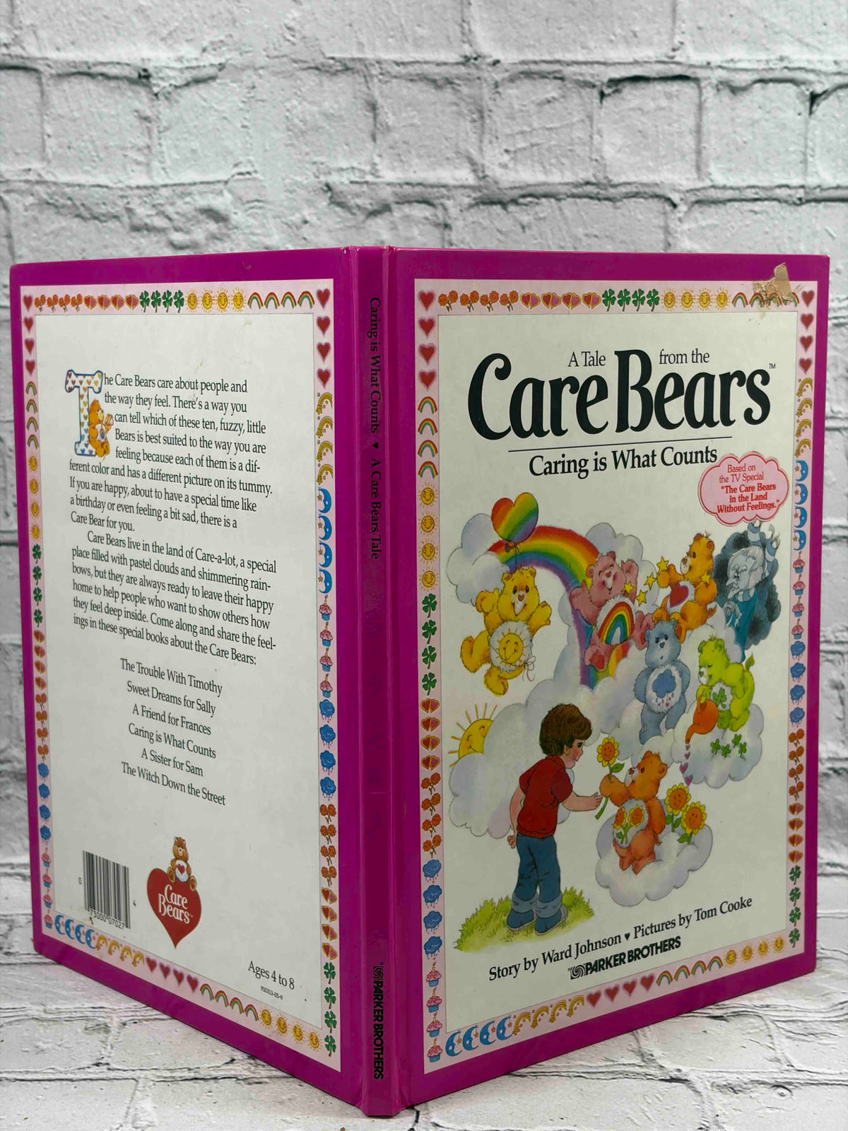 A Tale from the Care Bears lot of 9 hardcovers, Parker Brothers 1983-1984 - Caring is What Counts covers