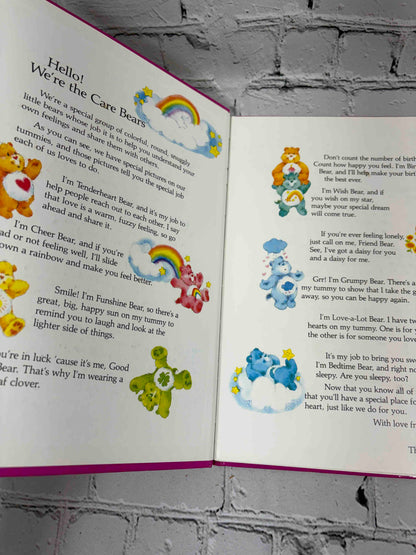 A Tale from the Care Bears lot of 9 hardcovers, Parker Brothers 1983-1984 - Caring is What Counts endpapers introducing the Care Bears