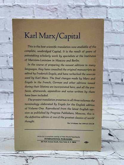 Capital: A Critical Analysis of Capitalist Production (Volume 1)