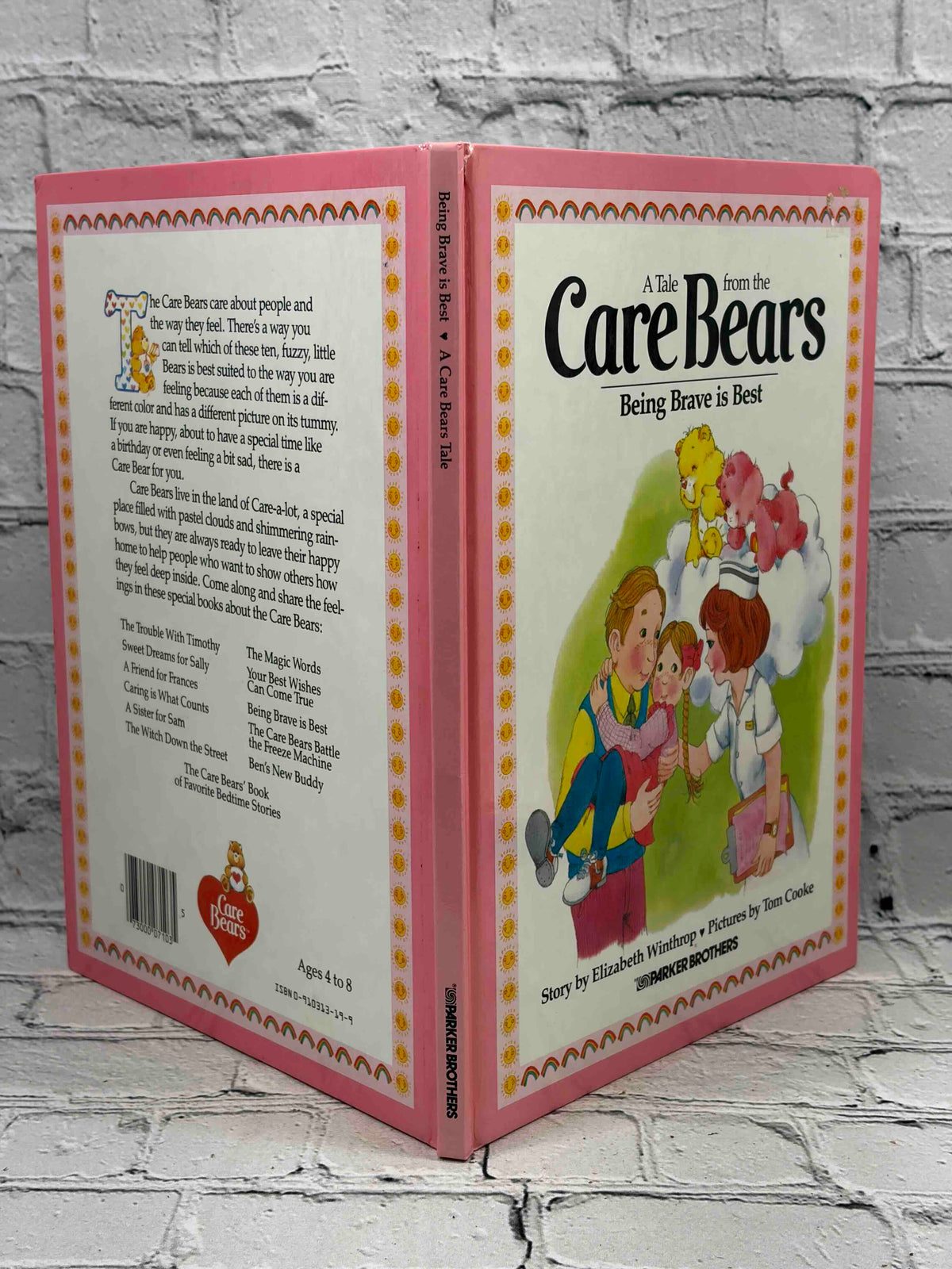 A Tale from the Care Bears lot of 9 hardcovers, Parker Brothers 1983-1984 - Being Brave is Best covers