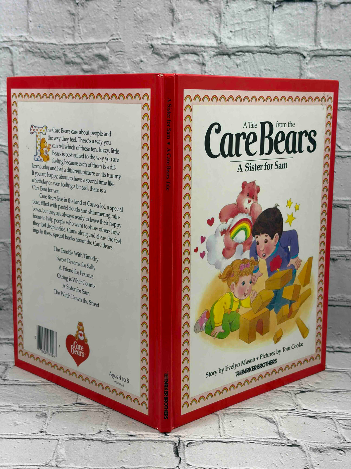 A Tale from the Care Bears lot of 9 hardcovers, Parker Brothers 1983-1984 - A Sister for Sam covers
