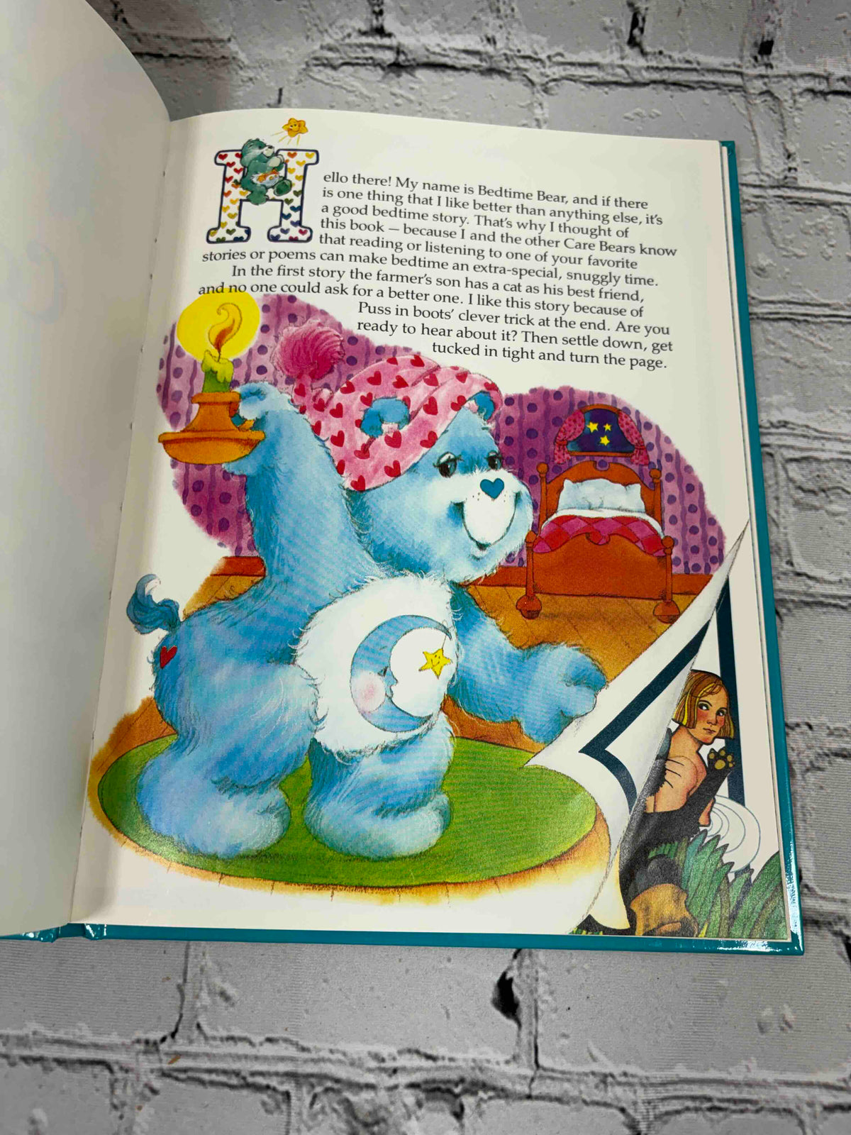 A Tale from the Care Bears lot of 9 hardcovers, Parker Brothers 1983-1984 - Book of Favorite Bedtime Stories interior illustration