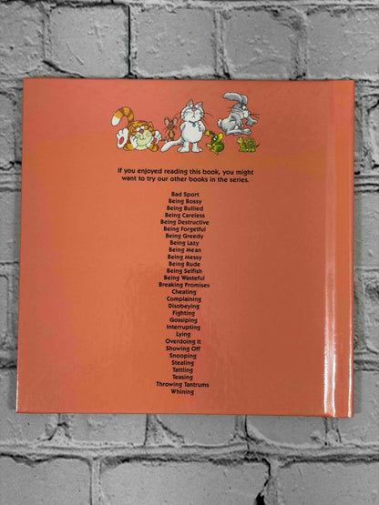 A Children's Book About Being Wasteful by Joy Berry, Help Me Be Good series - back cover