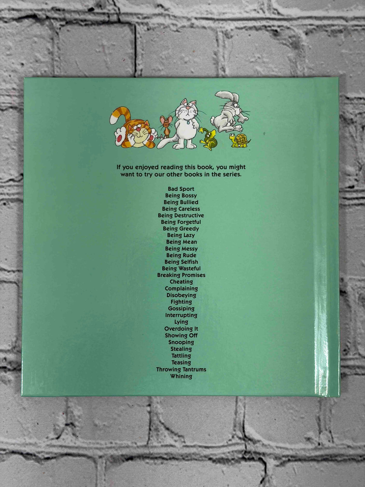 A Children's Book About Being Bossy by Joy Berry, 1988 - back cover